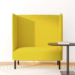 Canapé à Haut Dossier 101cm Jaune clair tissu 618302618302