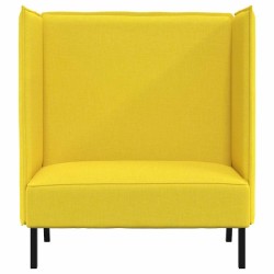 Canapé à Haut Dossier 101cm Jaune clair tissu 618302618302