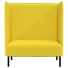 Canapé à Haut Dossier 101cm Jaune clair tissu 618302618302