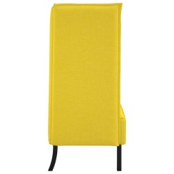 Canapé à Haut Dossier 101cm Jaune clair tissu 618302618302