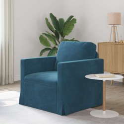 Canapé Bleu 78 x 78 x 80 cm Velours 618314618314