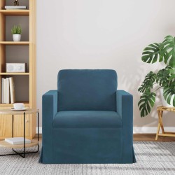 Canapé Bleu 78 x 78 x 80 cm Velours 618314618314