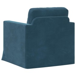 Canapé Bleu 78 x 78 x 80 cm Velours 618314618314