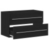 Meuble sous-évier en chêne noir 80 x 38,5 x 48 cm bois d'ingénierie 618317618317