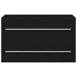 Meuble sous-évier en chêne noir 80 x 38,5 x 48 cm bois d'ingénierie 618317618317