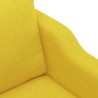 Canapé à 2 places Jaune clair 140 cm Tissu 618320618320