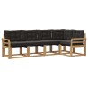 Ensemble de canapés d'extérieur avec coussin 5 pcs 618324618324