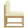 Ensemble de canapés d'extérieur Blanc et crème 59 x 63 x 73 cm 618325618325