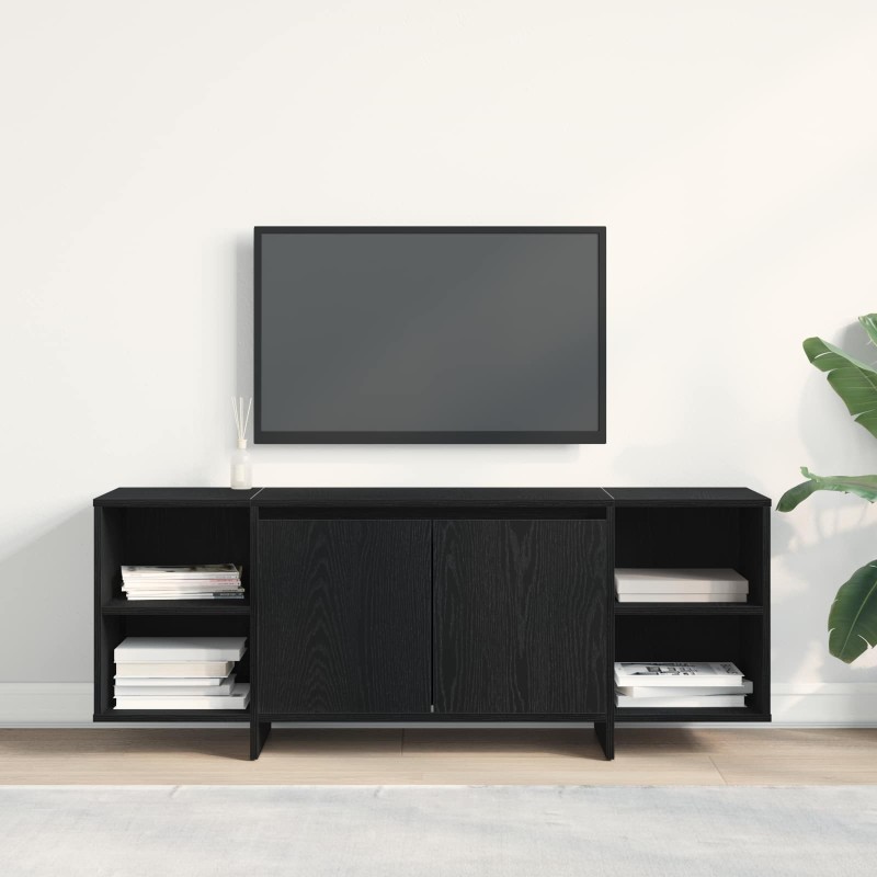 Meuble TV 130 x 35 x 50 cm Chêne noir Bois d'ingénierie 618327618327