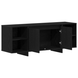 Meuble TV 130 x 35 x 50 cm Chêne noir Bois d'ingénierie 618327618327
