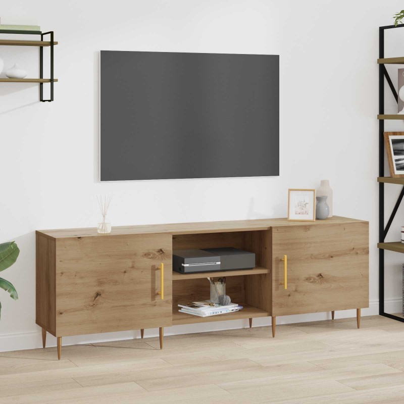 Meuble TV 150 x 30 x 50 cm chêne artisanal Bois d'ingénierie 618328618328