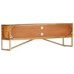 Meuble TV 140x30x45 cm Bois de Sesham massif 618329618329