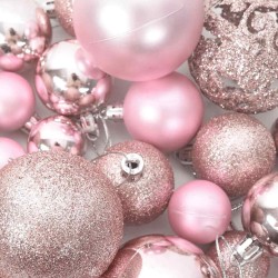 Ensemble de boules de Noël 100 pcs Rose 618330618330