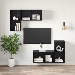 Ensemble meuble TV Chêne noir 37 x 37 x 72 cm Bois d'ingénierie 618331618331