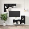 Ensemble meuble TV Chêne noir 37 x 37 x 72 cm Bois d'ingénierie 618331618331