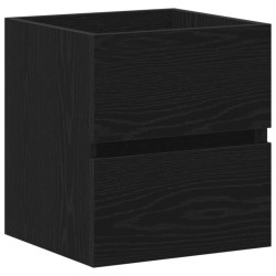 Meuble sous-vasque de salle de bain en chêne noir 41 x 38,5 x 45 cm bois d'ingénierie 618332618332