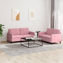 Ensemble de canapés 2 pcs rose velours 618333618333