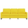 Canapé à 3 places Jaune clair 180 cm Tissu 618336618336
