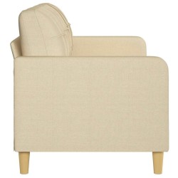 Canapé à 3 places Crème 180 cm Tissu 618339618339