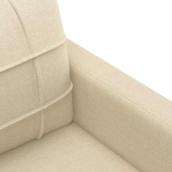 Canapé à 3 places Crème 180 cm Tissu 618339618339