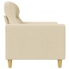 Canapé à 3 places Crème 180 cm Tissu 618341618341