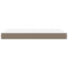 Matelas de lit à ressorts ensachés fermeté moyenne Taupe 100x200x20 cm Tissu 618346618346