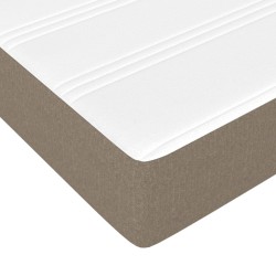Matelas de lit à ressorts ensachés fermeté moyenne Taupe 100x200x20 cm Tissu 618346618346