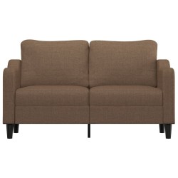 Canapé à 2 places Marron 140 cm Tissu 618353618353