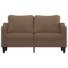 Canapé à 2 places Marron 140 cm Tissu 618353618353