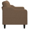 Canapé à 2 places Marron 140 cm Tissu 618353618353