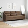 Canapé à 3 places Marron 180 cm Tissu 618356618356