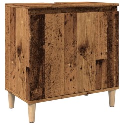 Armoire d'évier vieux bois 58x33x60 cm bois d'ingénierie 618361618361