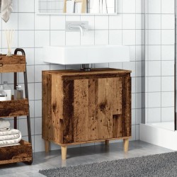 Armoire d'évier vieux bois 58x33x60 cm bois d'ingénierie 618361618361