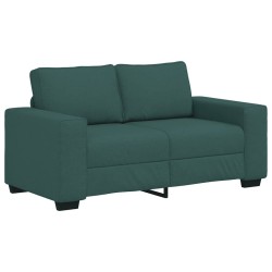 Canapé 2 places vert foncé 160 x 77 x 82 cm en tissu 618362618362