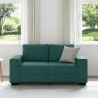 Canapé 2 places vert foncé 160 x 77 x 82 cm en tissu 618362618362
