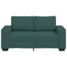 Canapé 2 places vert foncé 160 x 77 x 82 cm en tissu 618362618362