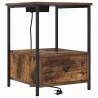 Cabinet de chevet Chêne fumé 42 x 41 x 56 cm Bois d'ingénierie 618363618363