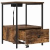 Cabinet de chevet Chêne fumé 42 x 41 x 56 cm Bois d'ingénierie 618363618363