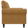 Canapé à 2 places Marron 120 cm Velours 618364618364