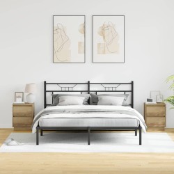 Cabinet de chevet 2 pc Chêne artisanal 39 x 34,5 x 50 cm 618365618365