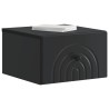 Cabinet de chevet mural avec tiroir Noir 33 x 34,5 x 20 cm 618369618369
