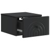 Cabinet de chevet mural avec tiroir Noir 33 x 34,5 x 20 cm 618369618369