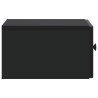 Cabinet de chevet mural avec tiroir Noir 33 x 34,5 x 20 cm 618369618369