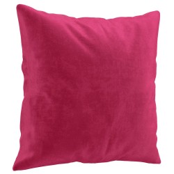 Canapé 3 places avec oreillers bordeaux 180 cm velours 618372618372