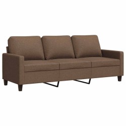 Canapé à 3 places Marron 180 cm Tissu 618373618373