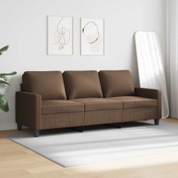 Canapé à 3 places Marron 180 cm Tissu 618373618373