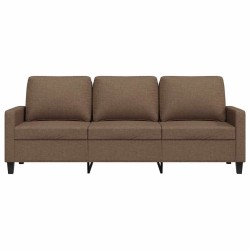 Canapé à 3 places Marron 180 cm Tissu 618373618373