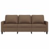 Canapé à 3 places Marron 180 cm Tissu 618373618373