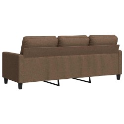 Canapé à 3 places Marron 180 cm Tissu 618373618373