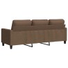 Canapé à 3 places Marron 180 cm Tissu 618373618373